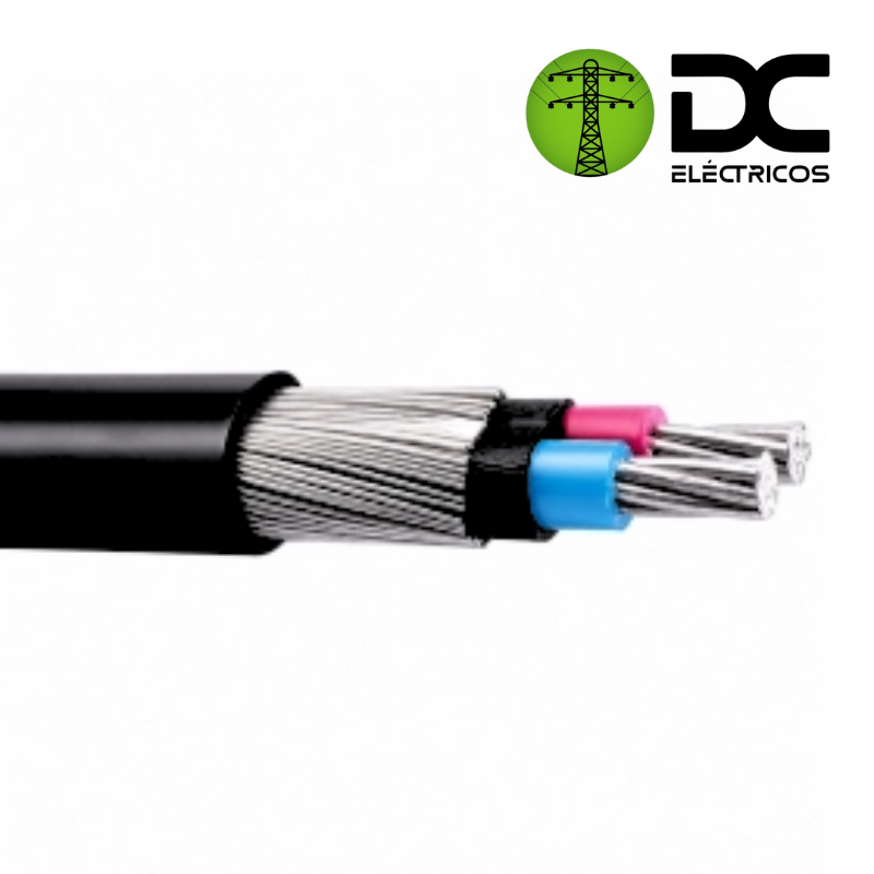 cable acometida bifásica 2x6+6 aluminio