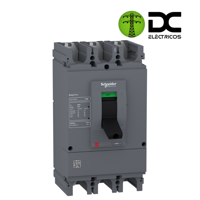 breaker industrial 400 amp 40 ka 220 Schneider