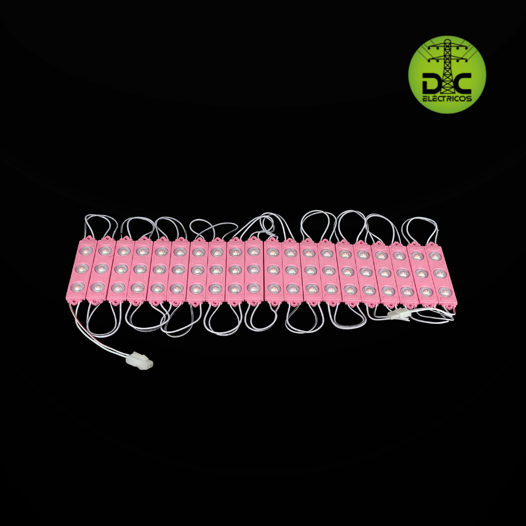 modulo led lupa 110v 3 ojos colores
