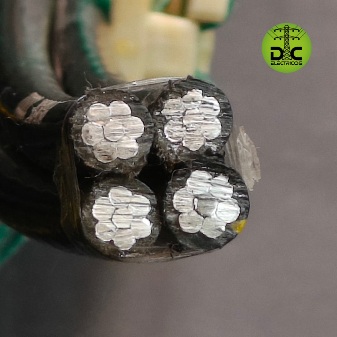 cable trenzado cuádruplex 3x35+50 (3x2+1/0) aluminio neutro aislado