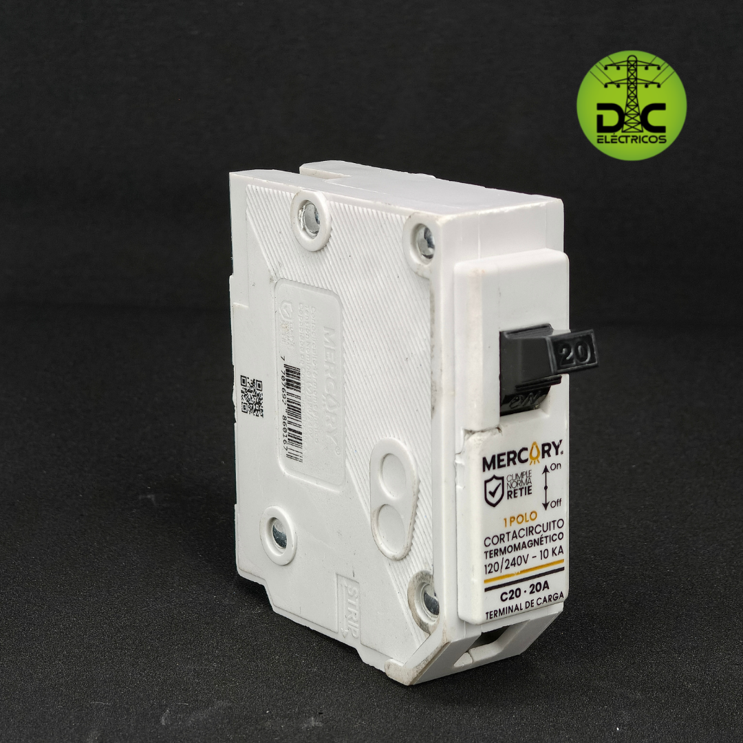 breaker enchufable 1x15 amp mercury