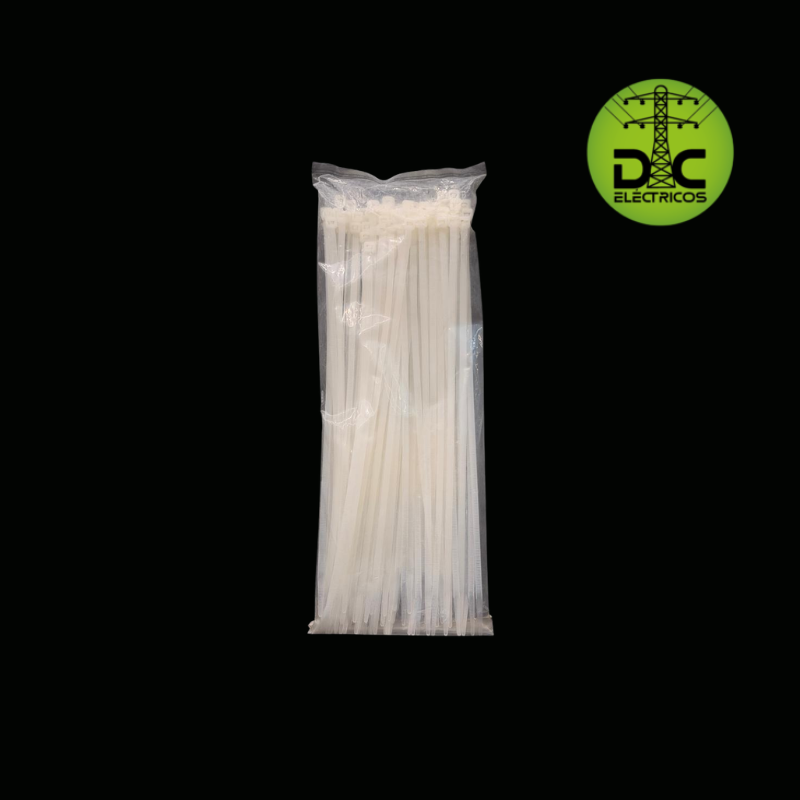 amarre plástico de 20cm blanco
