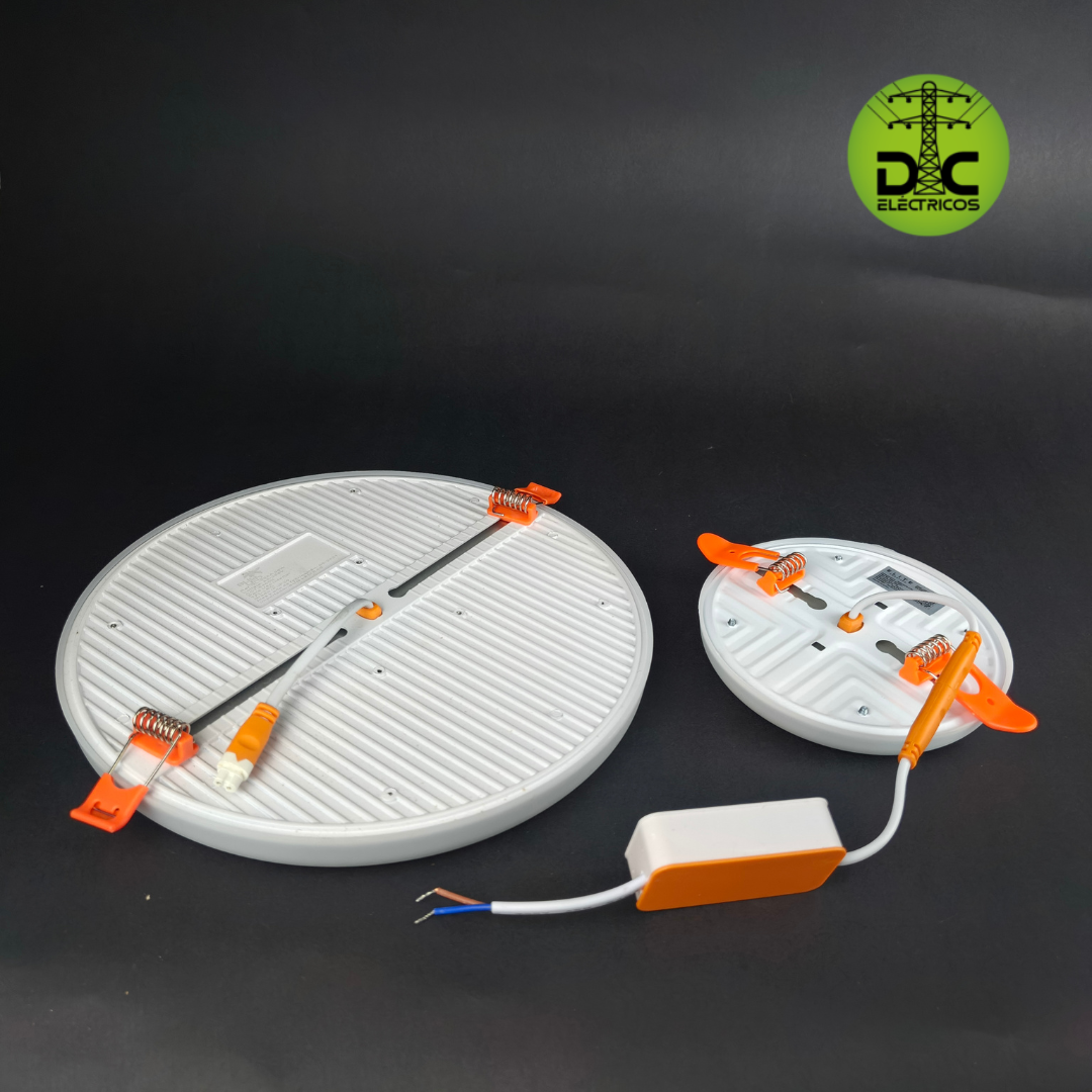 panel alta potencia 18w incrustar redondo luz blanca