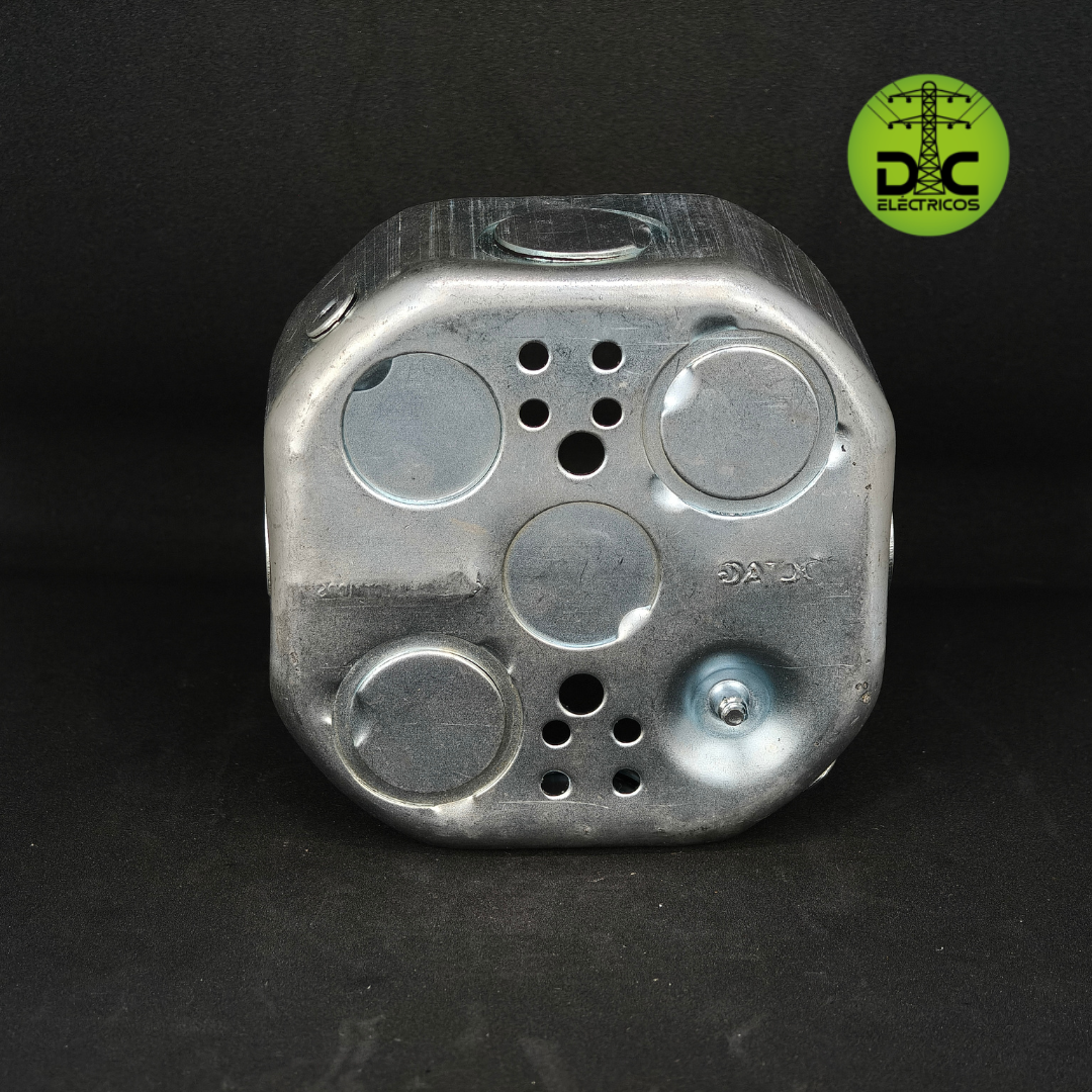 caja metálica octagonal (redonda) proelectricos