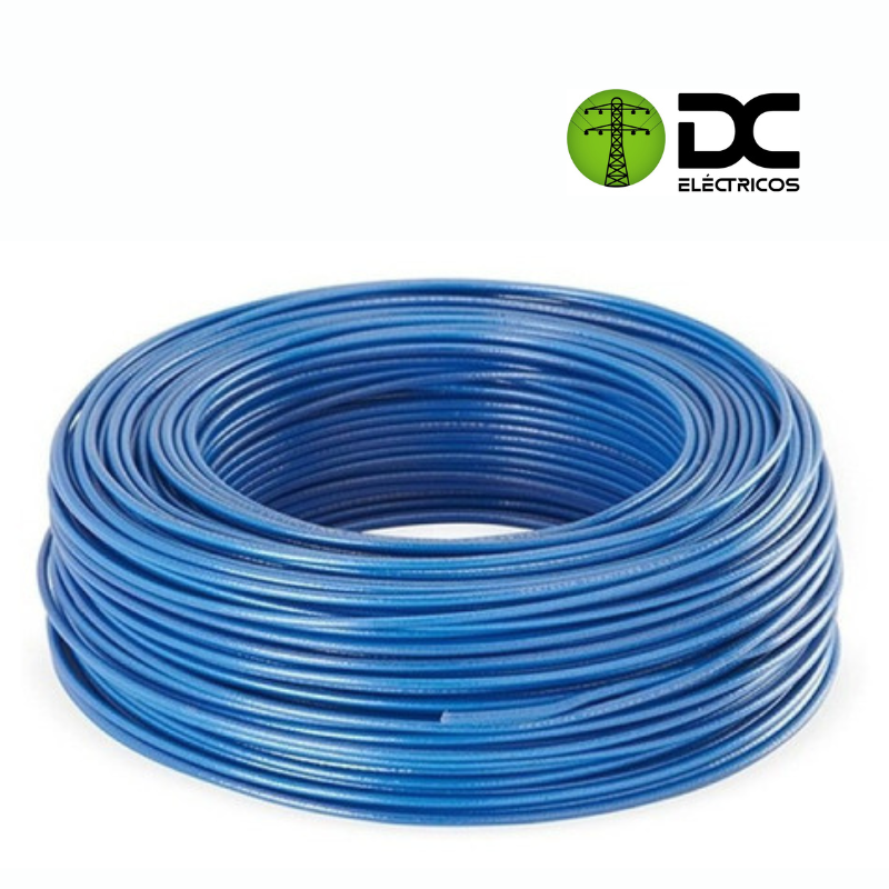 cable cobre # 10 azul centelsa