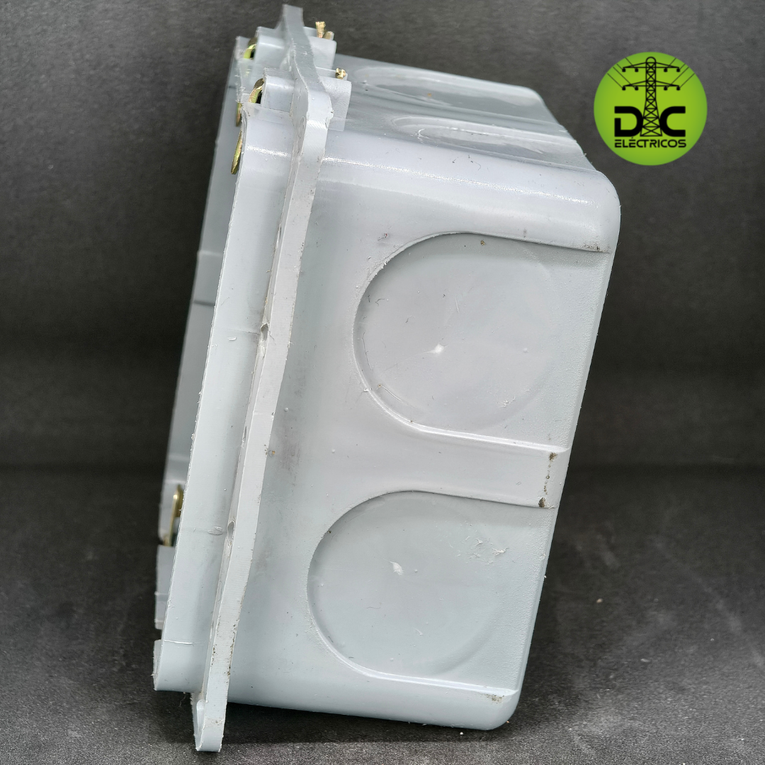 caja pvc 10x10 (doble fondo) proelectricos
