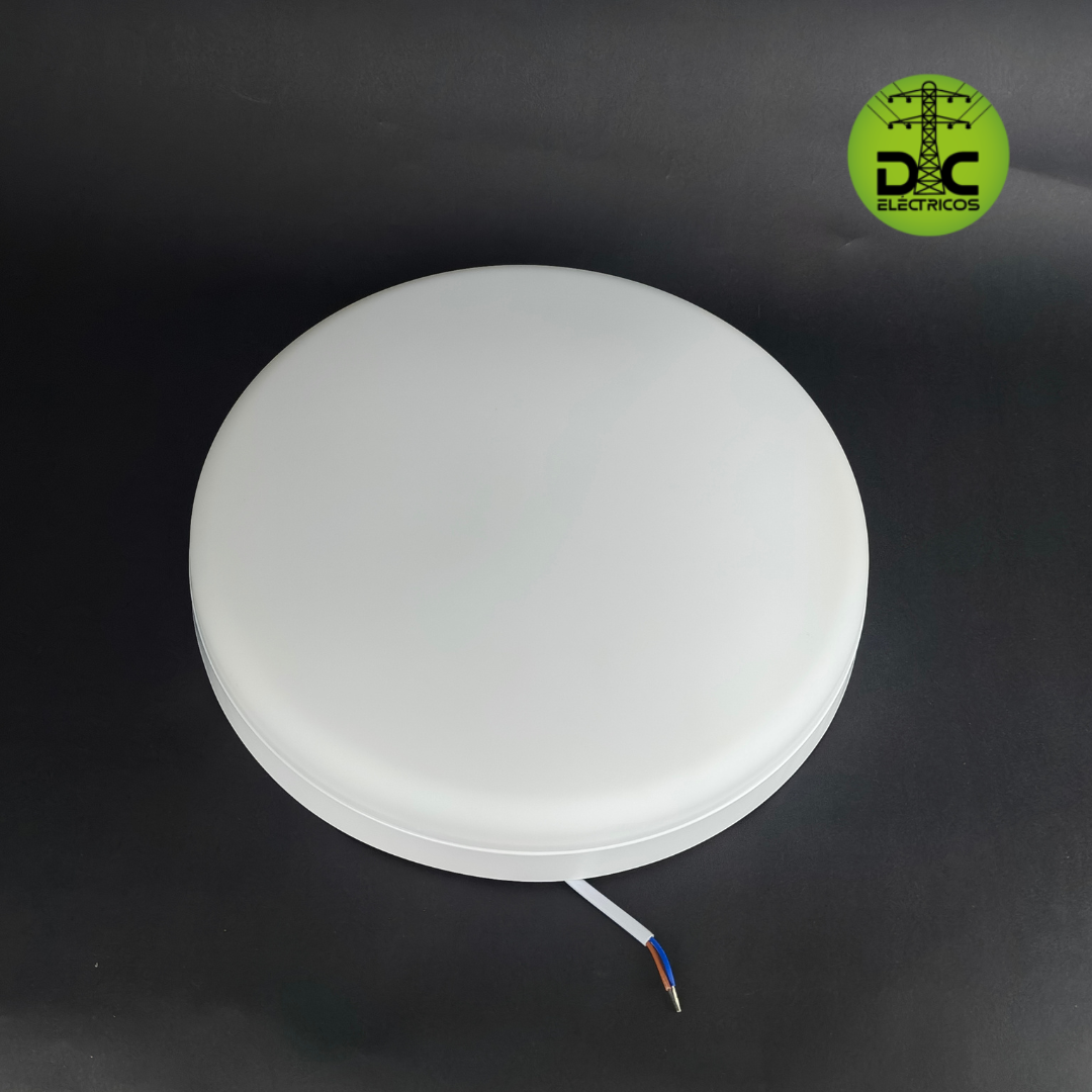 panel alta potencia 18w sobreponer redondo luz blanca