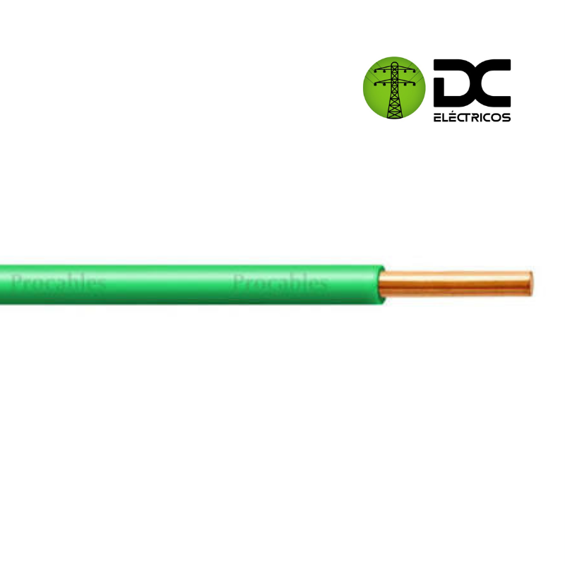 alambre # 10 verde procables