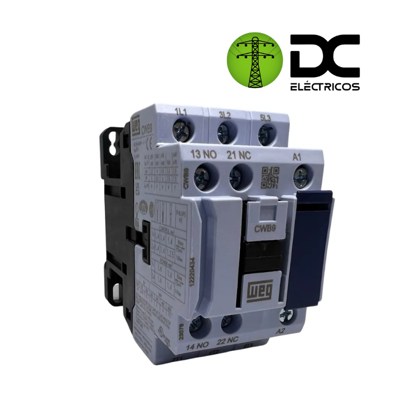 contactor CWB9-11-30D23 9A 220V 50/60 HZ WEG