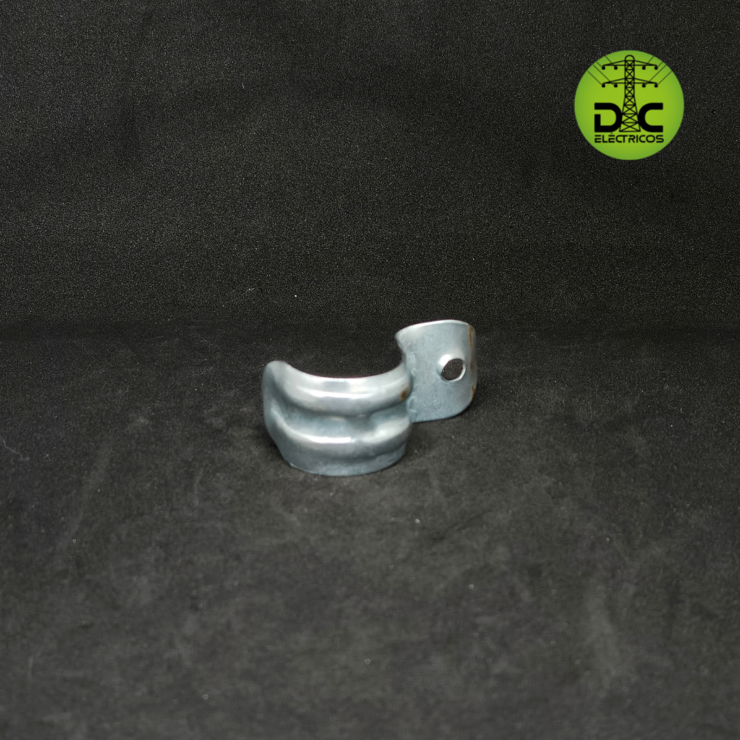 Grapa metálica 1/2" sencilla