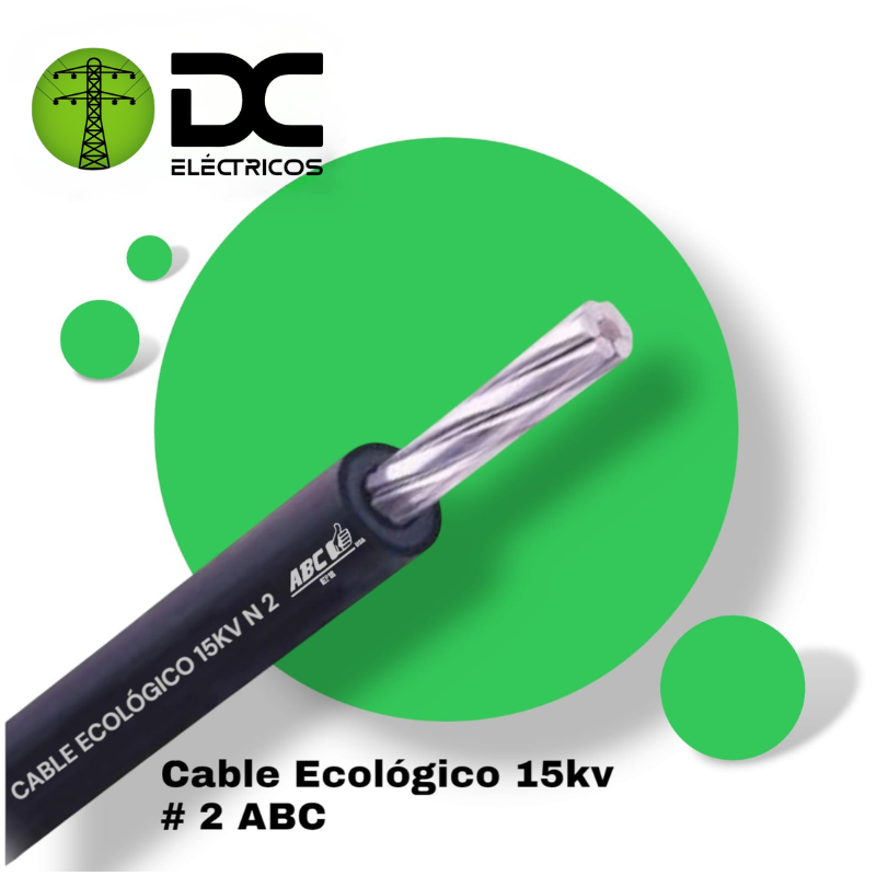 CABLE ECOLOGICO 15 KV TRICAPA # 2