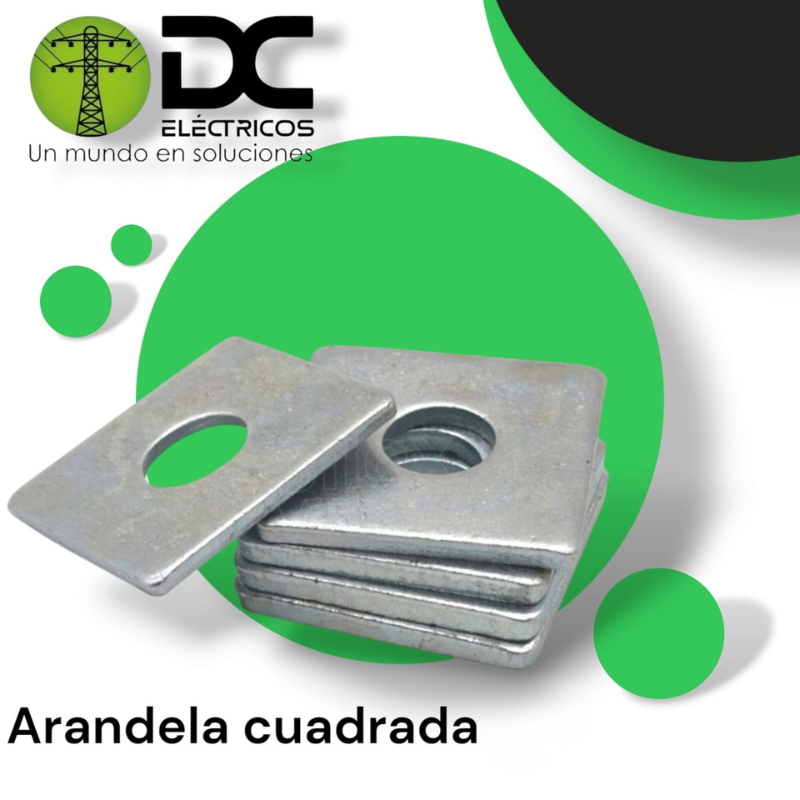 arandela cuadrada 2"x2" 1/2